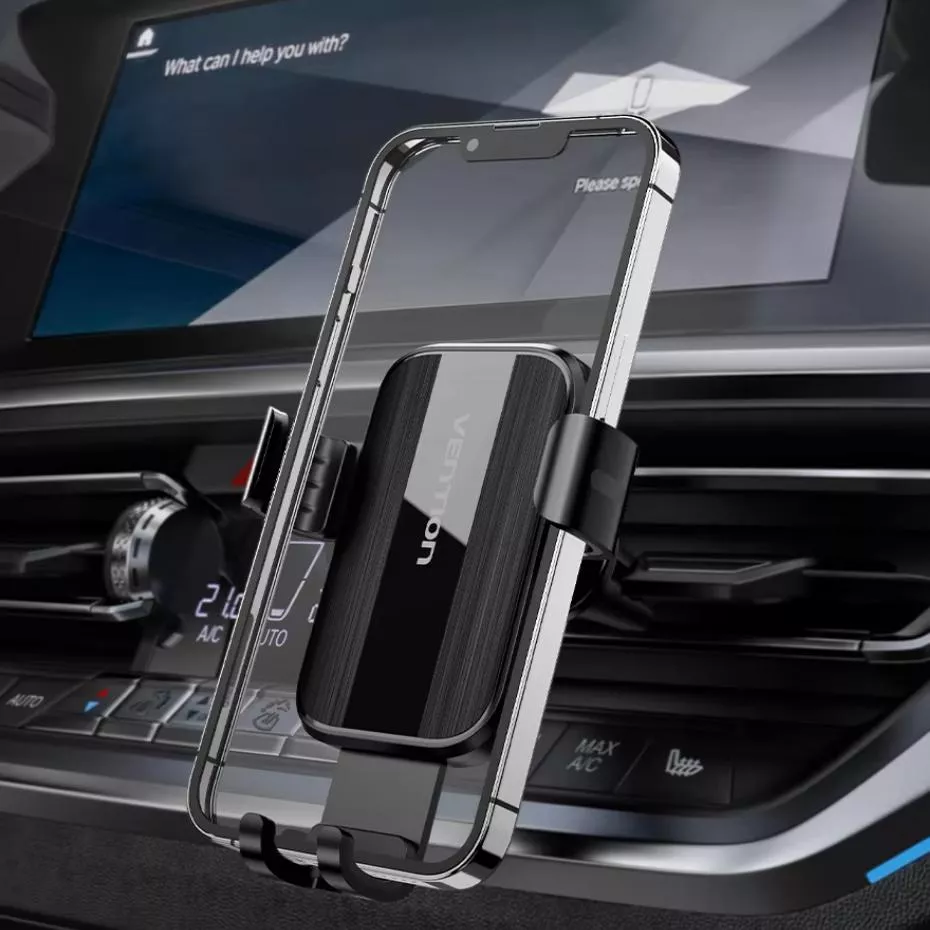 Universal Car Phone Holder for Samsung & More – Auto-Clamping Vent Mount