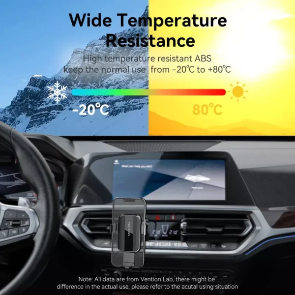 Universal Car Phone Holder for Samsung & More - Auto-Clamping Vent Mount - Image 5