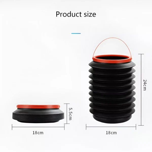 Folding Telescopic Car Trash Bin and Multifunctional Organizer - Image 5