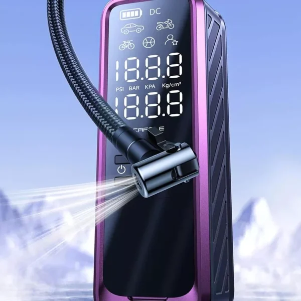 85W Smart Portable Air Compressor & Tire Inflator with Power Bank, Wireless/Wired - Image 2