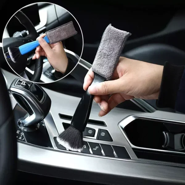 2-in-1 Mini Dust and Vent Cleaner Brush for Car Interior, Blinds, and Keyboards - Image 4