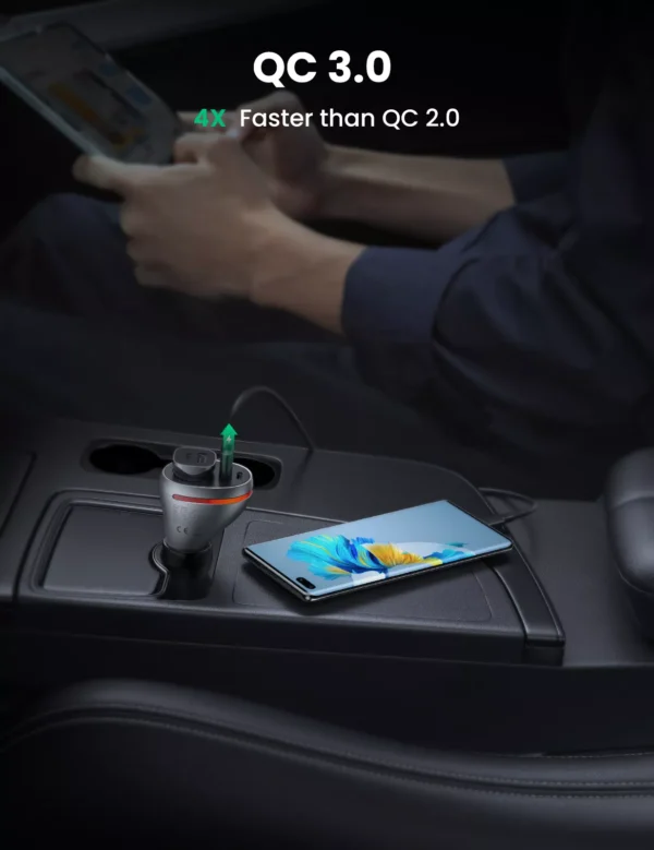 84W USB Car Charger with Quick Charge QC PD 4.0 & 3.0 for Fast Charging - Image 3