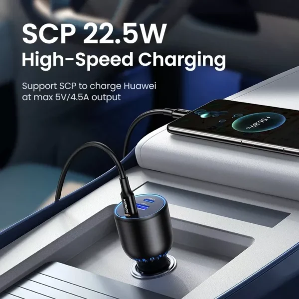 130W USB-C Car Charger for Fast Charging - Image 2