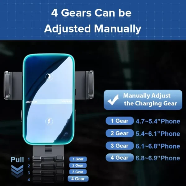 15W Dual Coil Wireless Car Charger Mount - Image 7