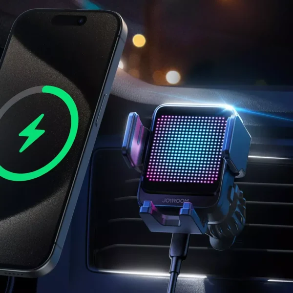 15W Automatic Wireless Charger & Car Phone Holder for iPhone & Samsung - Image 2