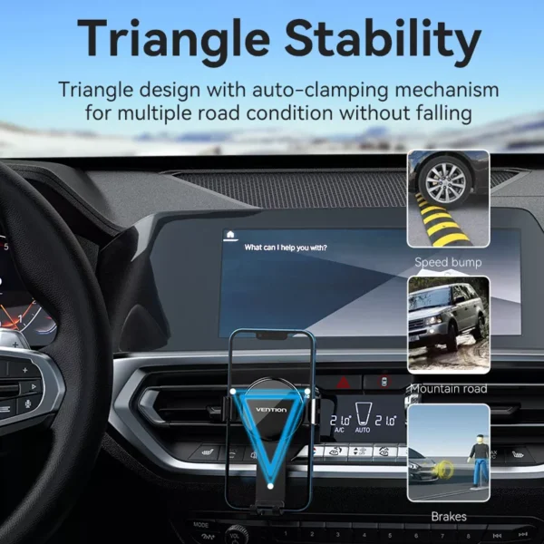 Universal Auto-Clamping Holder for Samsung Phones - Image 3