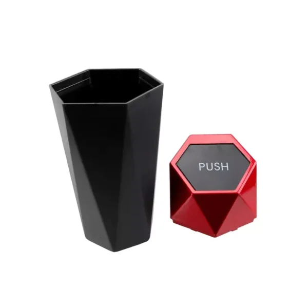 Mini Car Trash Bin with Lid and Compact Design - Image 5
