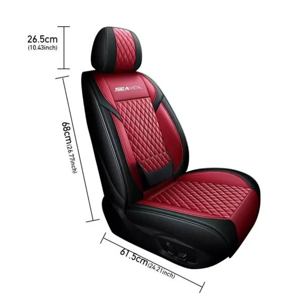 Luxury PU Leather Car Seat Covers Set - Image 7