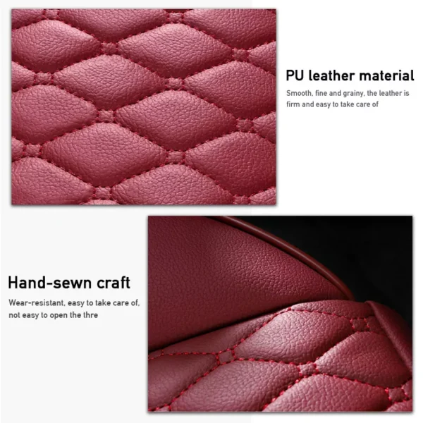 Luxury PU Leather Car Seat Covers Set - Image 6