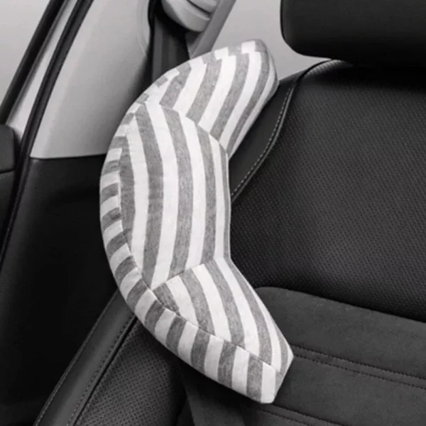 Kid's Car Seat Headrest & Neck Support - Sleep Cushion with Adjustable Belt Pad - Image 2