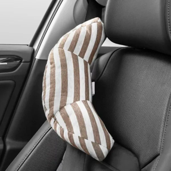 Kid's Car Seat Headrest & Neck Support - Sleep Cushion with Adjustable Belt Pad - Image 3