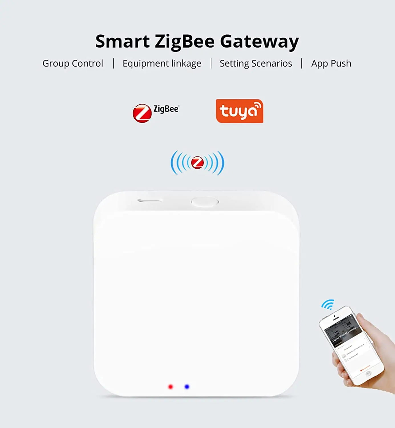Tuya Zigbee 3.0 Smart Gateway Hub, Wireless Smart Home Bridge, Smart Life App Control, Alexa & Google Compatible - Image 4